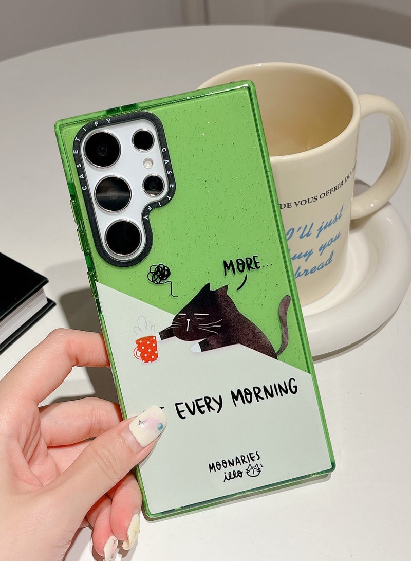 كاستيفي حافظة سلسلة سامسونج جالاكسي S23 الترا "كافيين كاتناب". - Image 2