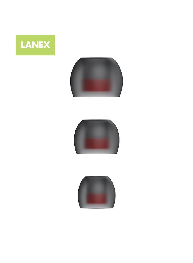 LANEX LANX LE11 In-Ear Earphones with Microphone 3.5mm Plug Amazing Sound Effect Dynamic Stereo Sound High and Deep Bass Performance Excellent Sound Isolation and Noise Reduction Comfortable Wearing 120cm Color Black  - Image 4