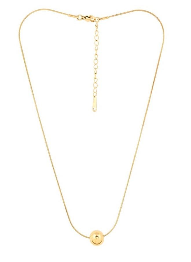 Priyaasi Elegant Women Brass Necklace with pattern and secured with Lobster Closure closure and styled in ideal for Western moments — crafted to elevate your special moments.  - Image 2