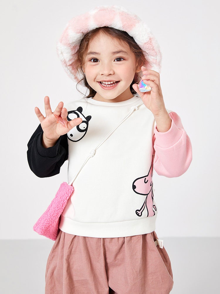 Balabala Girls' Sweatshirt With Prints - Image 1