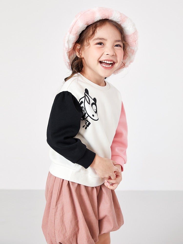Balabala Girls' Sweatshirt With Prints - Image 3