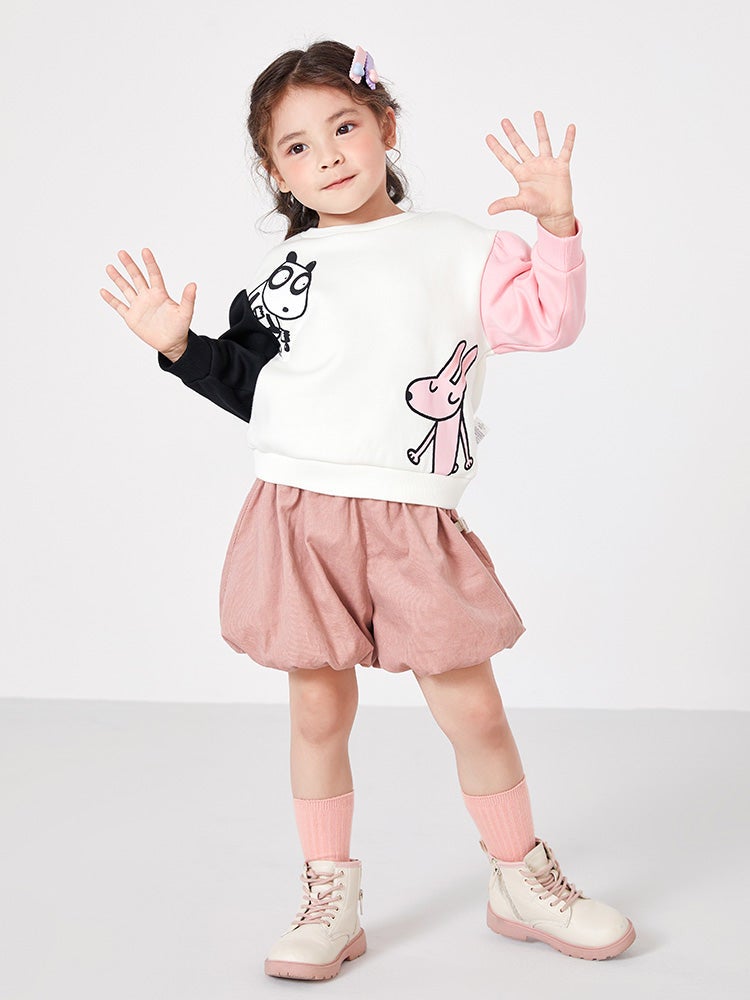 Balabala Girls' Sweatshirt With Prints - Image 4
