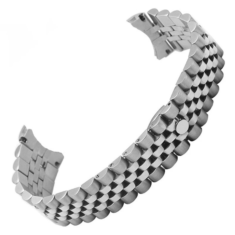 Bluejw Replacement Steel Watch Strap for Rolex Luxury Series 5 – Solid 3-Link Sports Band in 13mm, 17mm, 20mm Widths for Men - Image 4