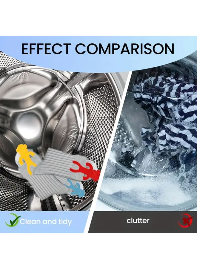 Red Sock Monkey Laundry Holder 5pcs Creative Home Washing Machine Drying Rack Organizer - Image 3