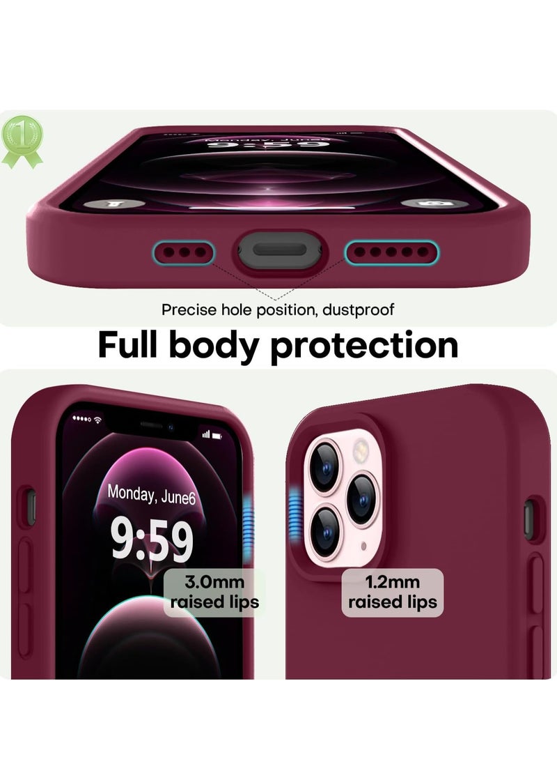 iPhone 12 Pro Max Case Liquid Silicone Anti Scratch Anti Fingerprint Soft Silky Touch Shockproof Protective Cover for Apple iPhone 12 Pro Max