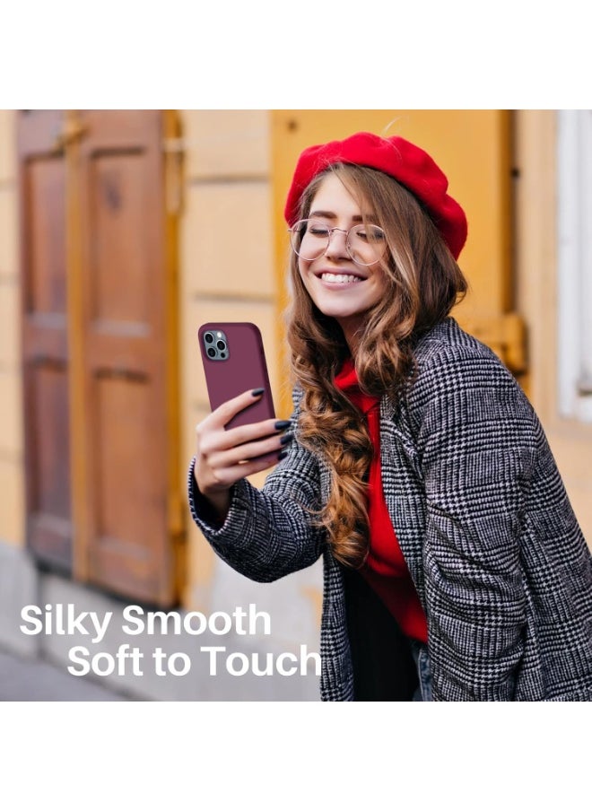iPhone 12 Pro Max Case Liquid Silicone Anti Scratch Anti Fingerprint Soft Silky Touch Shockproof Protective Cover for Apple iPhone 12 Pro Max