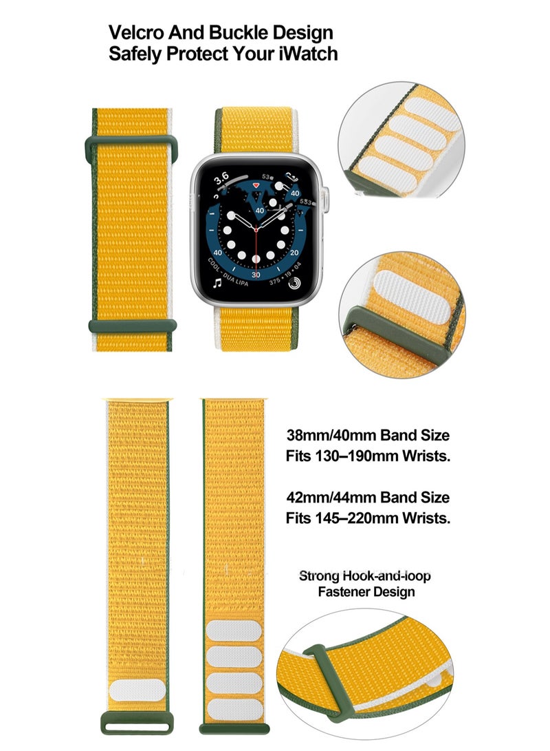 Mint Green 44/45/46/49mm/Series1.2.3-42 Compatible With Apple Watch, Suitable For Men And Women, Velcro Strap Wristband Compatible With Iwatch Series - Image 2