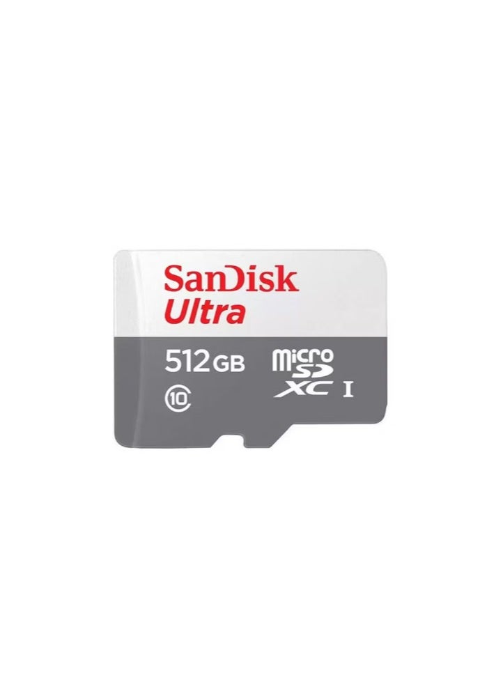 ماركة غير محددة بطاقة Ultra microSDXC UHS-I سعة 512 جيجابايت بسرعة 120 ميجابايت/ثانية 