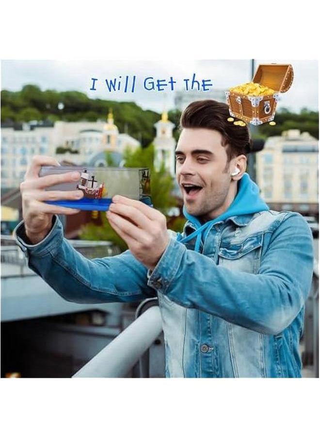 Unsinkable Boat Thousand Sunny Pirate Ship Model in a Box Bottle, Non Sinking Anime Fluid Drift Bottle Decorations Desk Decor Ornament for Fans Gifts - Image 3