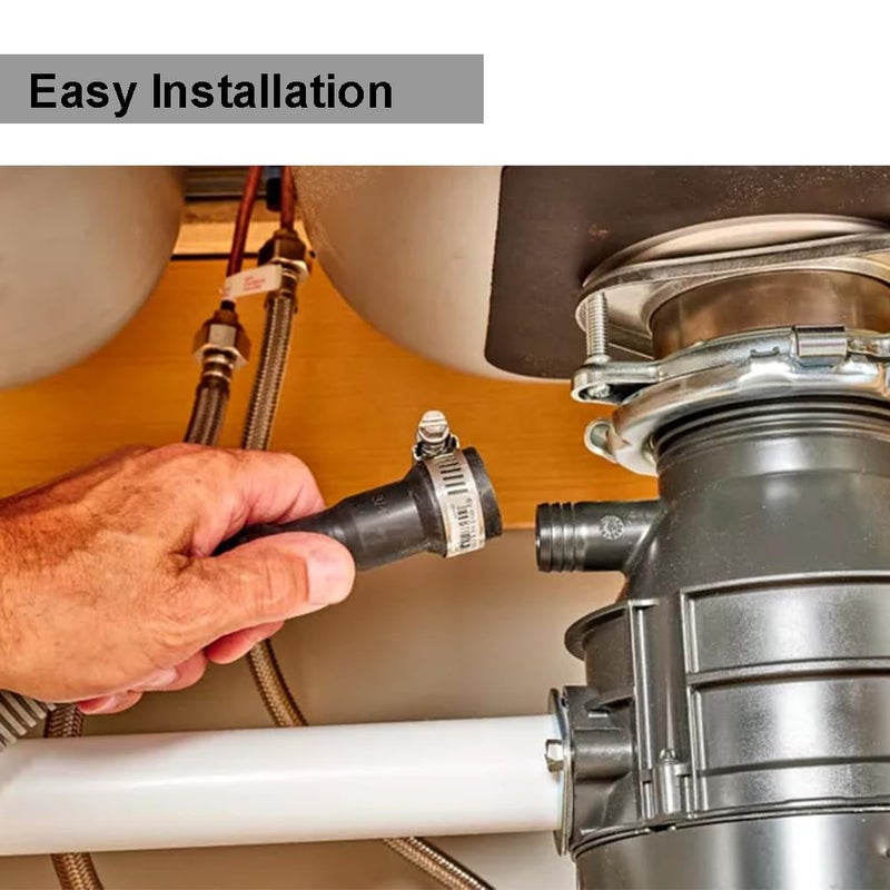 TT FLEX Universal Dishwasher Drain Hose - 10 Ft Discharge Hose - Corrugated And Flexible Dishwasher Hose Drain Replacement With Clamp - Image 5