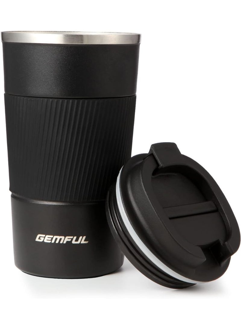 GEMFUL Travel Coffee Mug Stainless Steel Vacuum Ice and Hot Drinks Insulated Tumbler for Home Office Outdoor Works, 510ml - Image 1