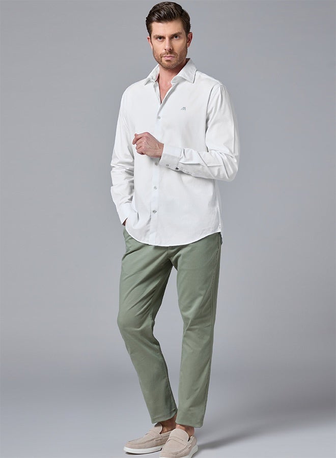 Mannerism The Luminous Twill White Shirt with Silky Sheen - Image 5