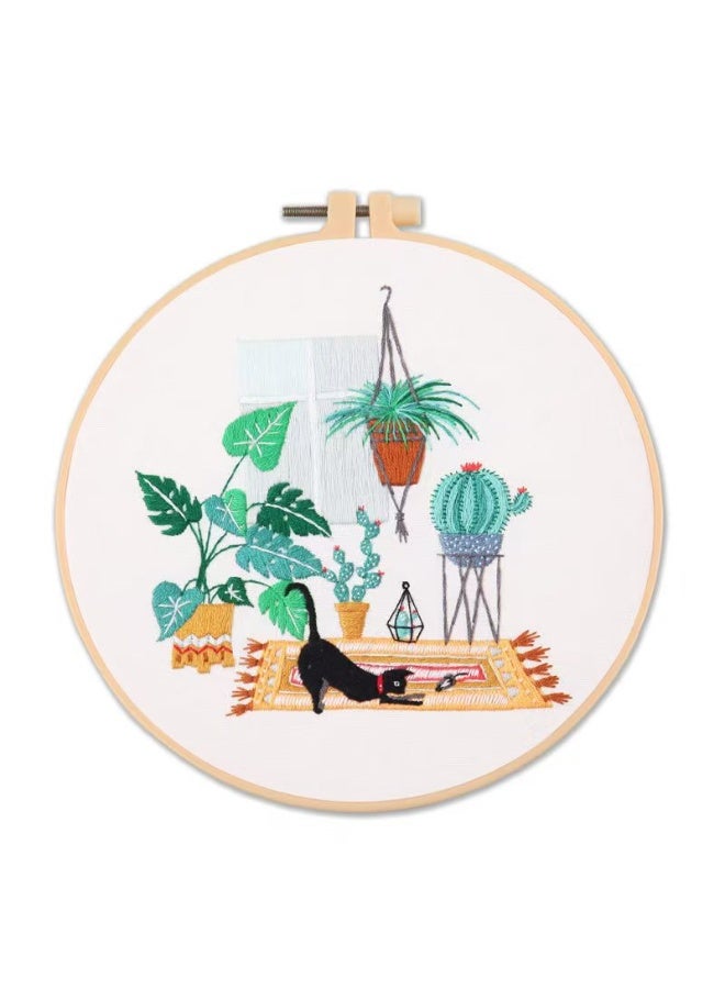 New cat embroidery kit material package - Image 1