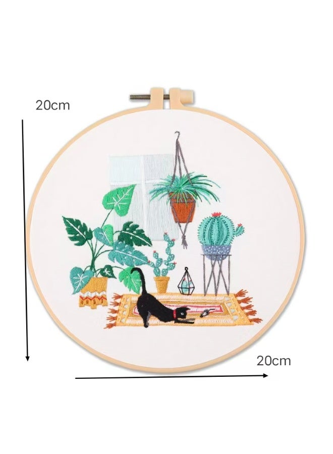 New cat embroidery kit material package - Image 5