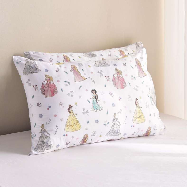 Pan Home Princess 2 Piece Pillowcase 50x75cm -Multi