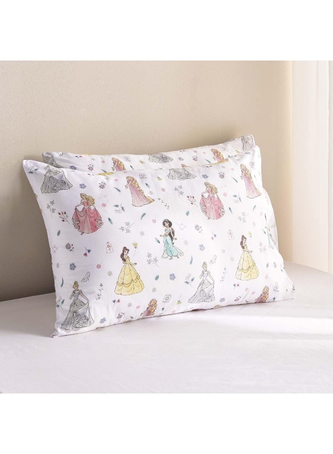 Pan Home Princess 2 Piece Pillowcase 50x75cm -Multi - Image 1