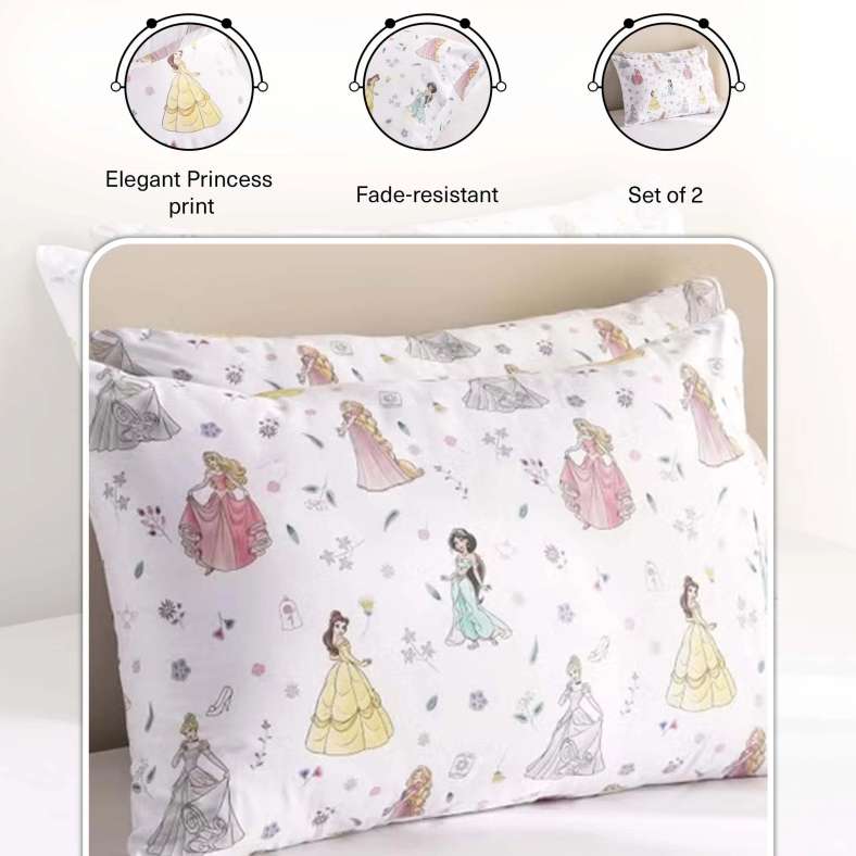 Pan Home طقم أغطية وسائد للأميرات للفتيات - متعدد الألوان - Image 5