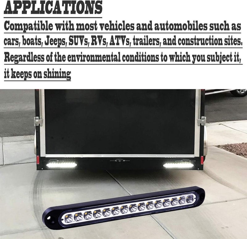 KEING 2 Pack 10" LED Trailer Identification Lights - Image 5