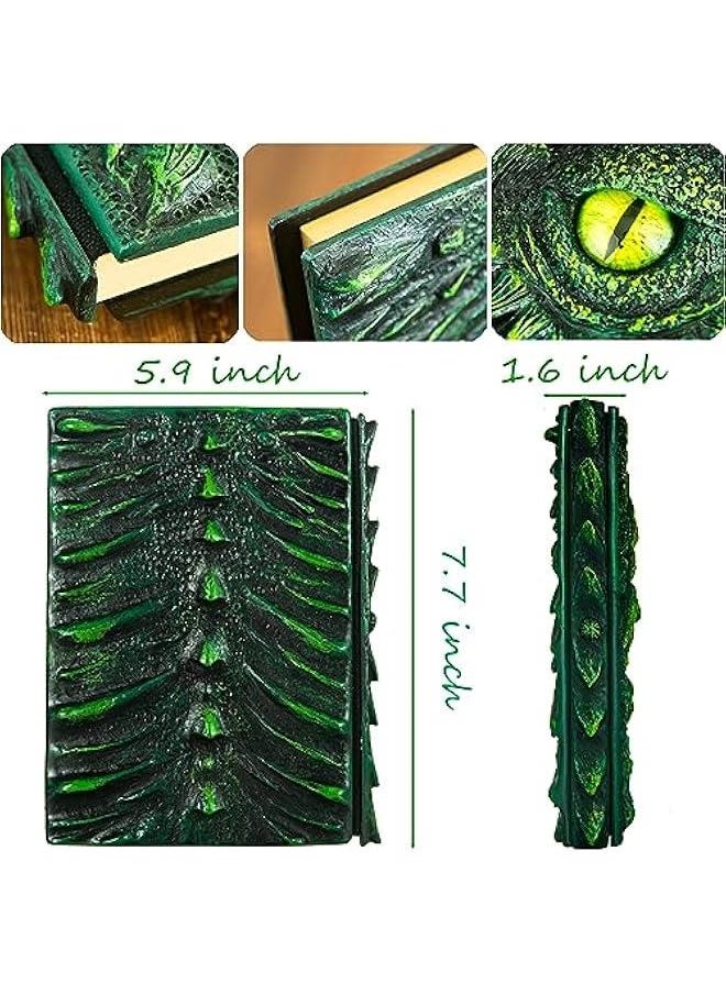 3D Dragon Eye Embossed Journal,Resin Engraving Notebook,Dnd notebook for Dragon Lovers ，Blank Paper,Hardcover Travel Notepad for Writing,Sketchbook,Collection,Gift,Decoration A4 and A5 Size (A5-Gree