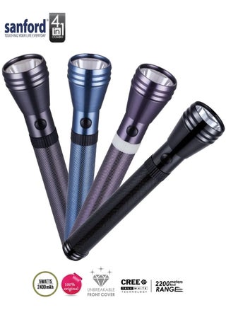 Sanford Combo (4 In 1) Rechargeable LED Search Light Torch with 2200 Meters Range and 240 Minutes of Continuous Working Perfect for Camping Bicycle Hiking and Emergency (SF6209SLC -3SC) - pzsku/Z219CB1E43BFE013AC82FZ/45/_/1736189069/192c4144-c56e-4dc3-a893-b26c0baa6d35