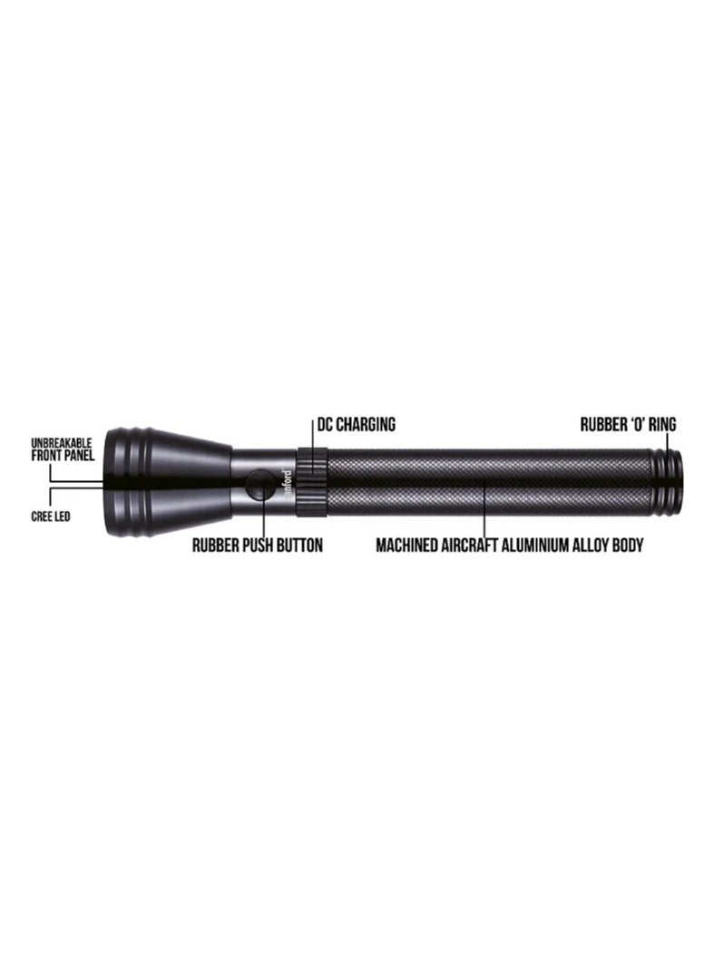 Sanford Combo (4 In 1) Rechargeable LED Search Light Torch with 2200 Meters Range and 240 Minutes of Continuous Working Perfect for Camping Bicycle Hiking and Emergency (SF6209SLC -3SC)