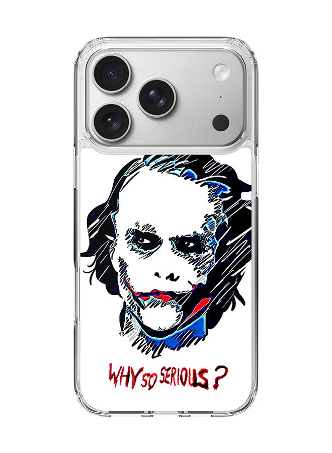 Stylizedd Classic Clear MagSafe Case for iPhone 17 Pro , Hybrid Soft Case Flexible Edges Anti Drop TPU PC Gel Thin Transparent Cover [ Designed for iPhone 17 Pro ] - Why So Serious