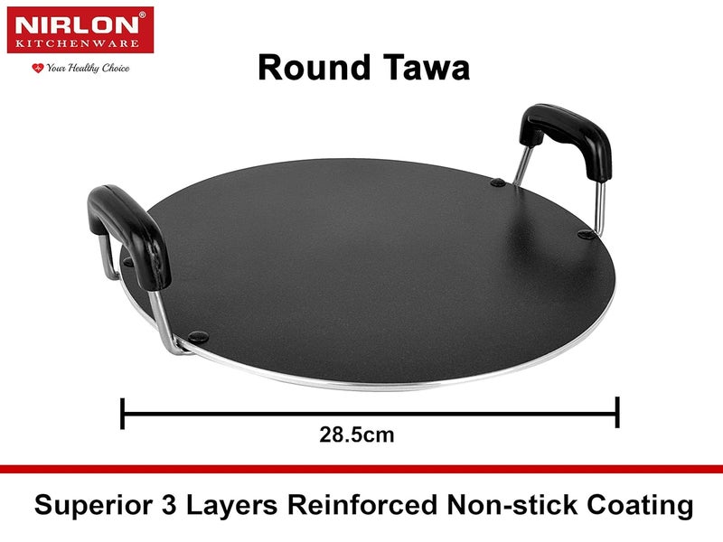 Nirlon Nirlon Non Stick PFOA Free Scratch Resistant Coating Cookware Set of 4 Pieces (FT11_CVG_RT_CS24)  - Image 4