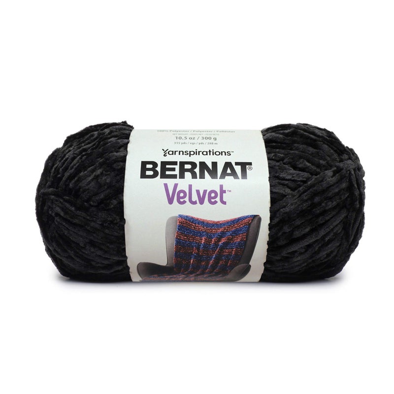 Bernat Velvet Yarn 105 oz 1 Ball Blackbird