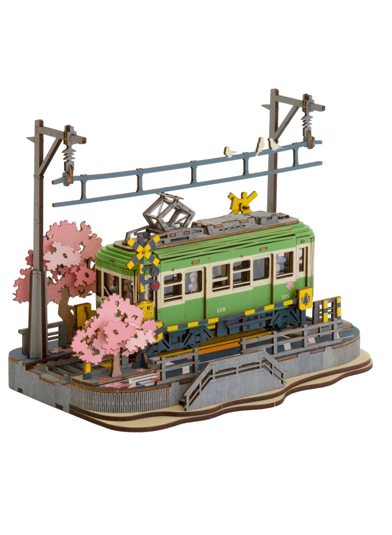 Robotime Rolife Sakura Journey 3D Wooden Puzzle TGS02 Decorative DIY Crafts/Birthday Gifts/Home Decor For Girls&Boys Teens&Adults - Image 1