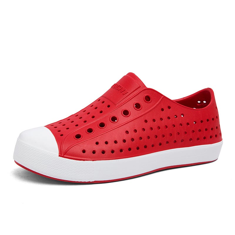 Luchi Men'S Clogs, Closed-Toe Sandals, Water-Resistant Beach Hollow Shoes, Summer Breathable Non-Slip Korean Style - Image 1