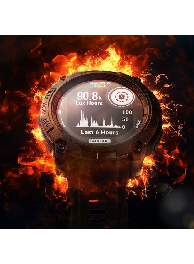 Garmin Instinct3 Tactical Edition Solar 50mm Outdoor Adventure Gps Positioning Sports Smart Watch - Image 2
