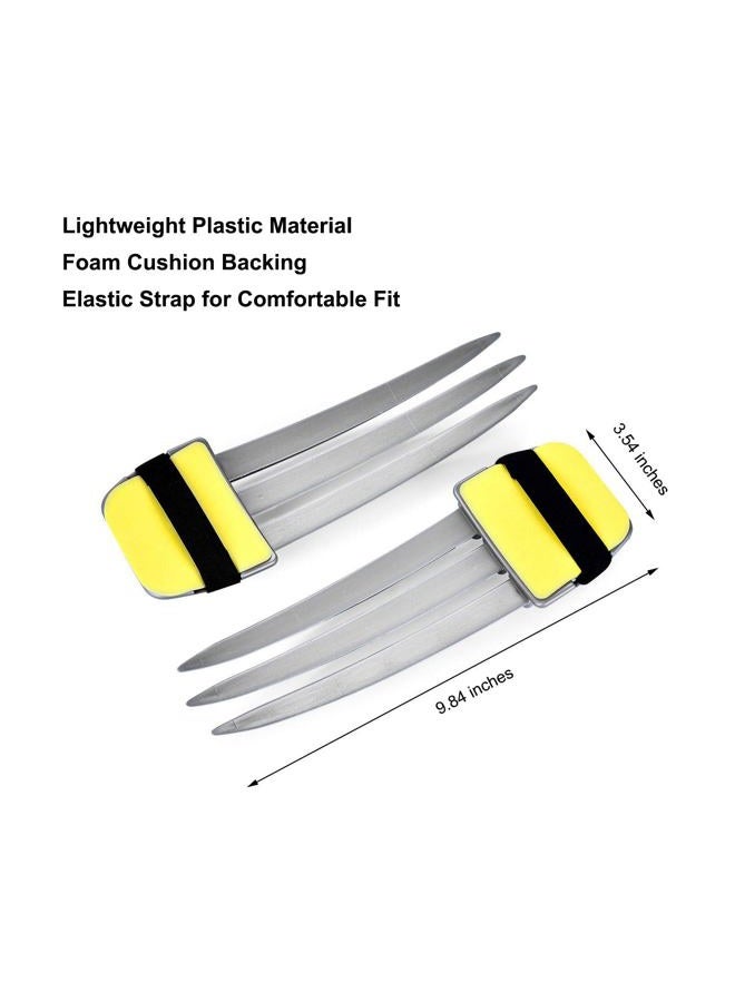 DAYSTART Plastic Wolf Claws with Dog Tags Pendant Fit for Wolverine Costume Cosplay Props - Image 3