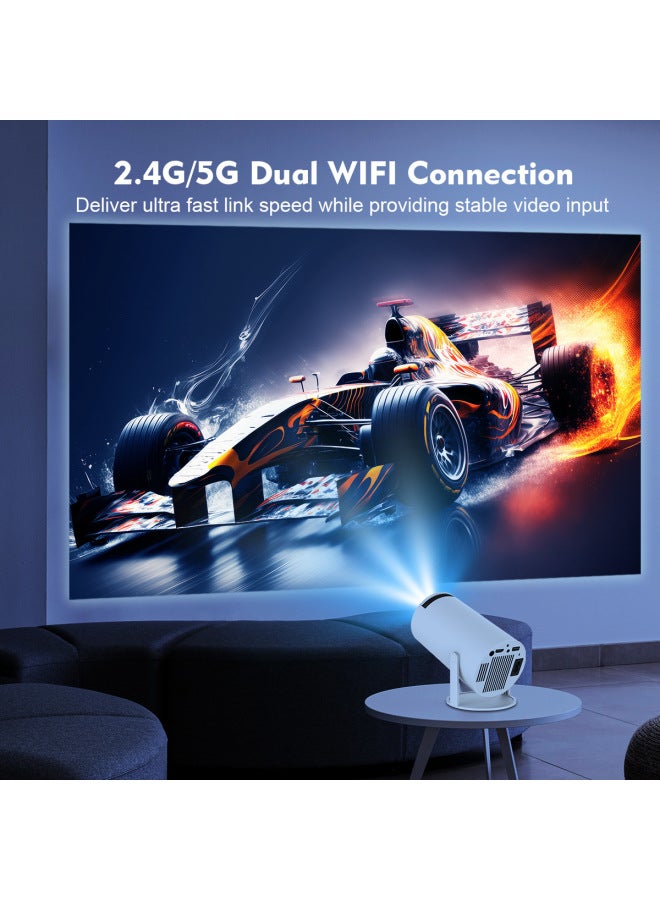 جهاز عرض أسطواني Hy300 / hy300pro ذكي بنظام أندرويد دقة 4K عرض شاشة لاسلكي محمول بنمط منزلي دقة 13720p - Image 2