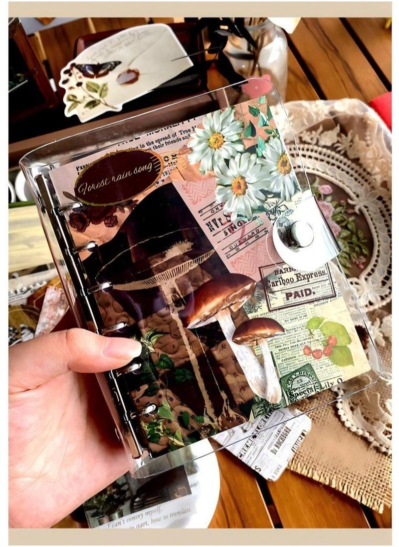 SISGL Aesthetic Scrapbook Kit Scrapbooking Supplies Junk Journal With A6 Grid Notebook Bullet Journals Diy Gift Journaling For Teen Girl Kid Women  - Image 3