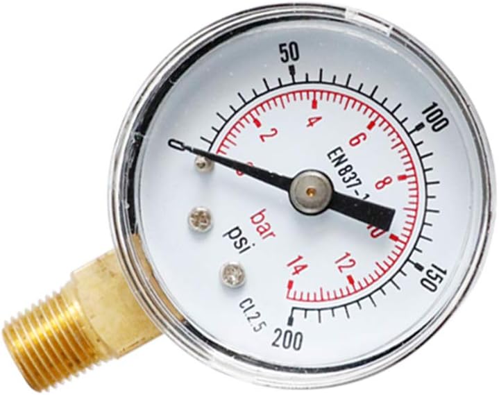 High Accuracy 0 200 PSI Pressure Gauge Brass Stainless Alloy For Water And Oil - Image 5