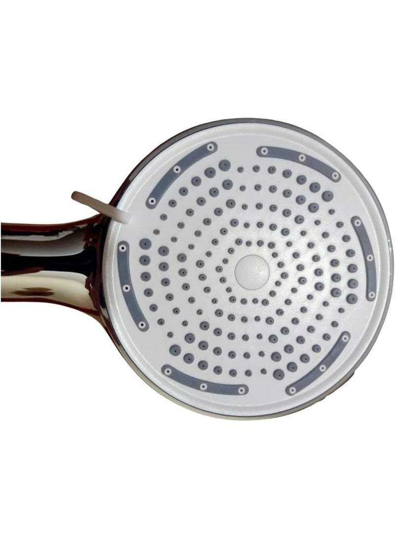 راس دوش محمول شكل بيضاوي كبير الحجم يناسب خرطوم الدش لديك - Image 4