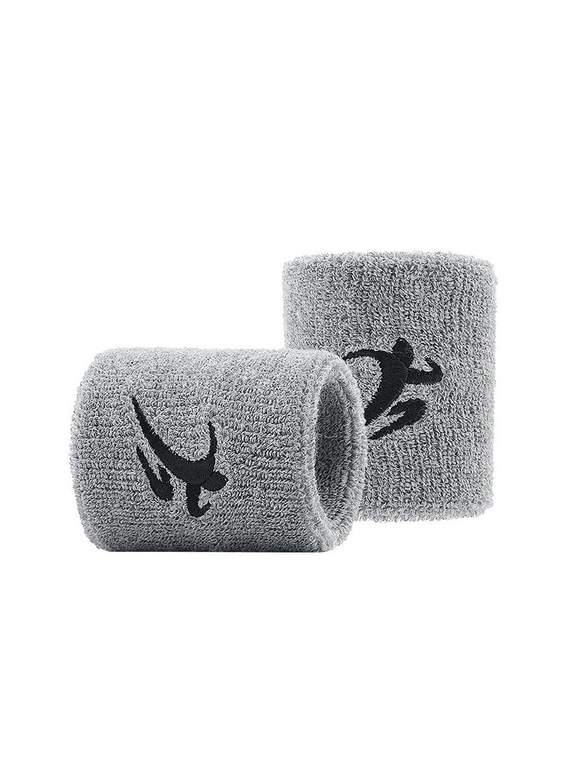 Goolsky 2pcs Sweat Absorbent Wrist Guards for Up to 70kg Fit, Embroidered Wristbands for American Football, Men and Women - Image 1