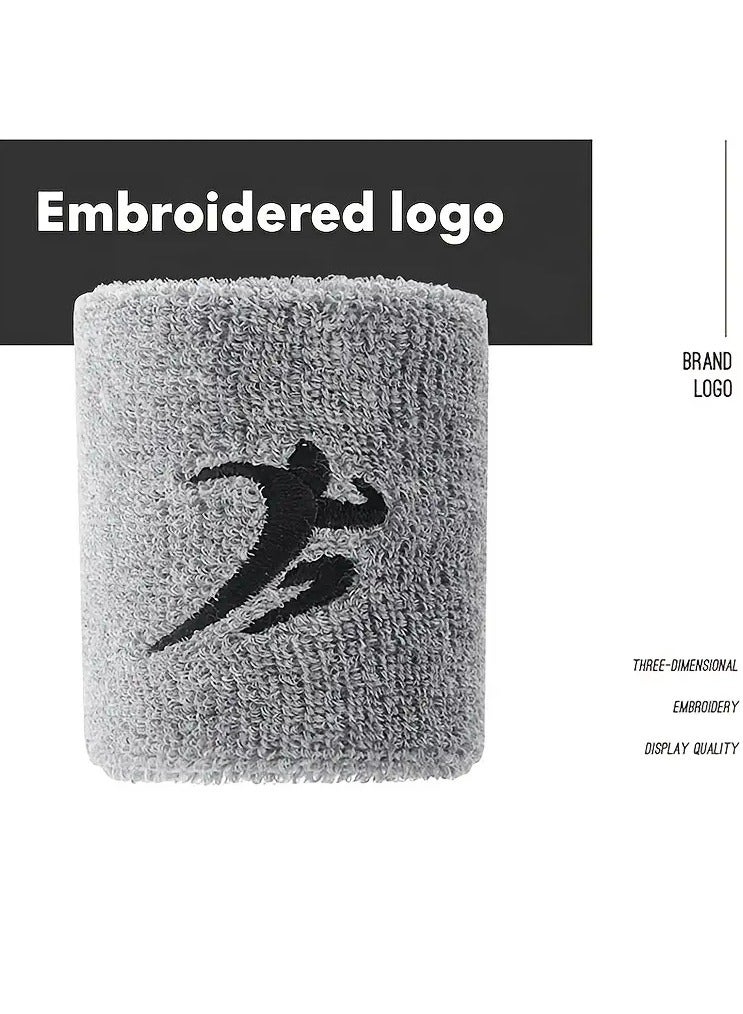 Goolsky 2pcs Sweat Absorbent Wrist Guards for Up to 70kg Fit, Embroidered Wristbands for American Football, Men and Women - Image 5