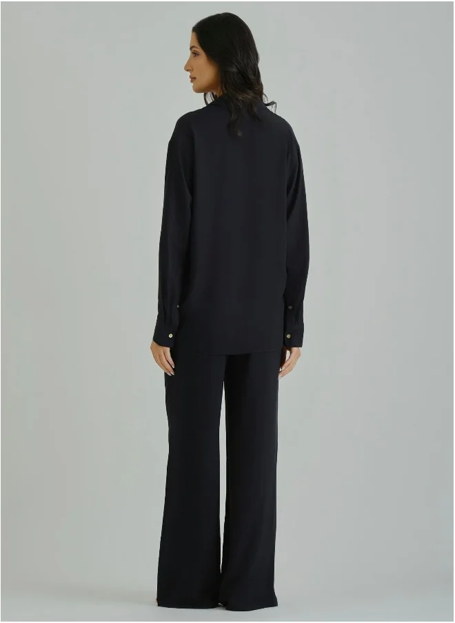 غانت Gant Ramadan Collection  Women's Black Drawstring Pants