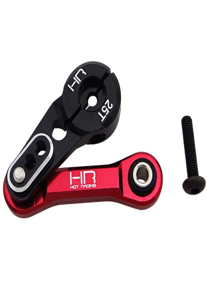 رابط توجيه ثابت من الألمنيوم Hot Racing AON48SH25 مع ذراع سيرفو 25t