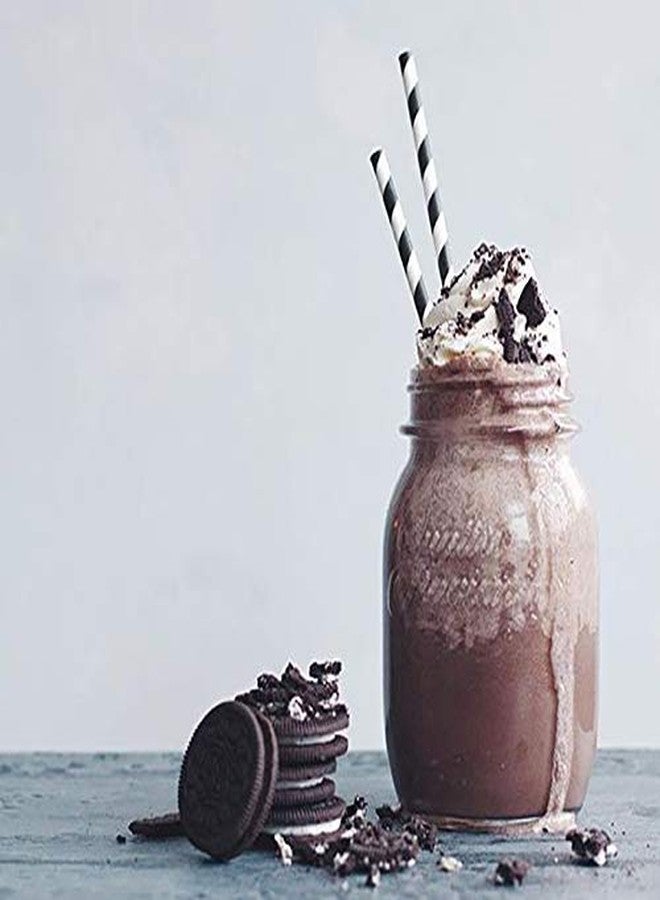 ALINK Biodegradable Black Paper Straws, 100 Stars/Dots/Stripes/Waves Drinking Straws for Halloween, Birthday, Wedding, Bridal/Baby Shower and Christmas Decorations - Image 5