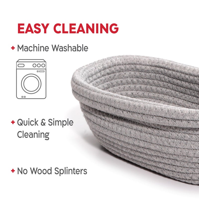 Kneadace Cotton Rope Banneton Bread Proofing Basket Set  Oval & Round Bread Baskets With Liners & Covers For Artisan Bread Baking  Sourdough Bread Baking Supplies - Image 4