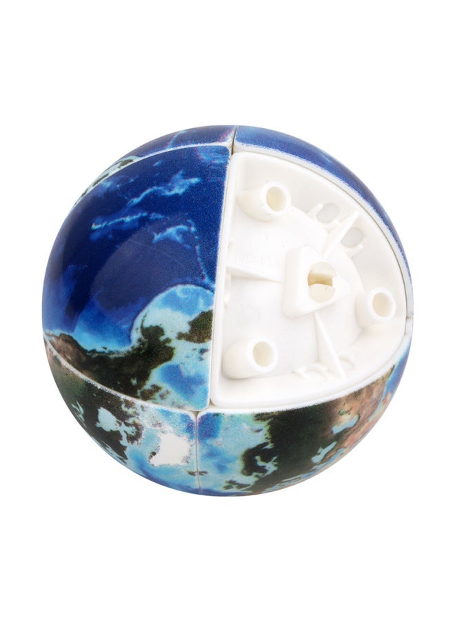 Yuxin Science And Education Second-order Earth Rubik's Cube Strange Decompression Toy 3D Arc UV Special-shaped Rubik's Cube Outlet-Color:Earth Second Order (1612)UV Edition  - Image 3