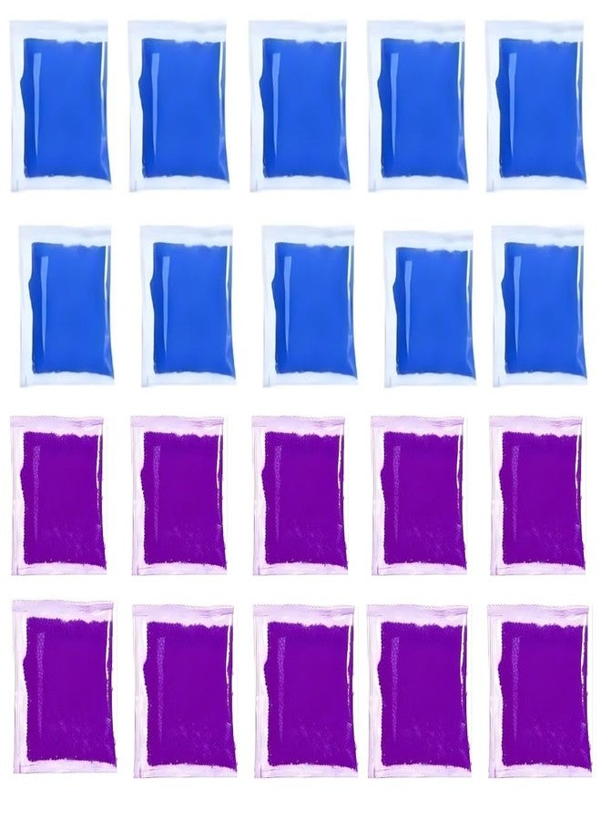 COOLCOLD Gel Blaster Refill Ammo – Approx 200,000 Rounds of 7-8mm Non-Toxic Water Beads for Gel Guns – Safe for Adults 15+ – Transparent Purple + Blue Gel Bullets – Also Ideal as Home Decor Vase - Image 1