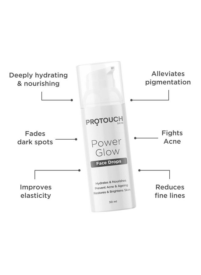 ProTouch Power Glow Face Drops | Brightening Serum With Korean & Indian Herbs | Lightens Dark Spots, Acne, And Wrinkles | For Clear, Glowing Skin - All Skin Types (Pack Of 2) - Image 2
