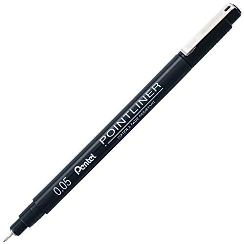Pentel Arts Pointliner Drawing Pen, 5-Pack, Assorted Sizes, Black Ink (S20PBP5A) - Image 2
