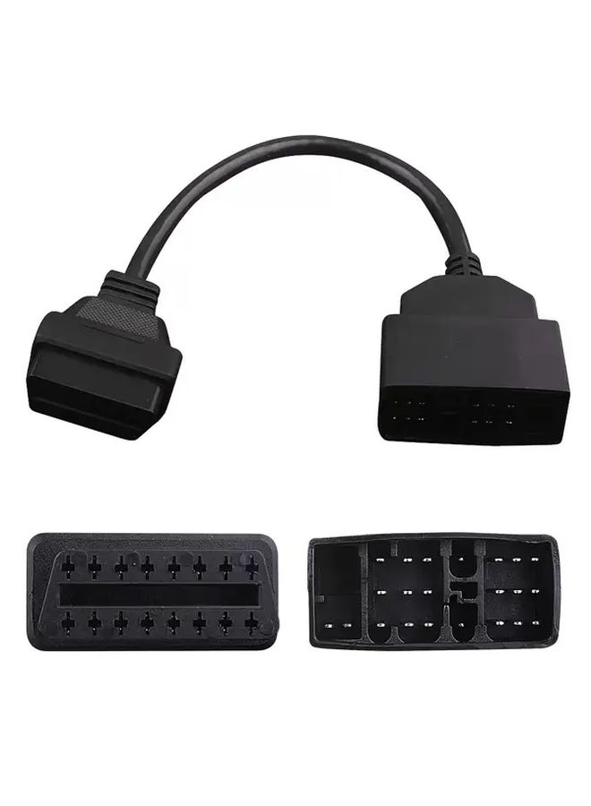 Black OBD2 Diagnostic Connector Adapter 22 Pin to 16 Pin for Toyota - Image 3