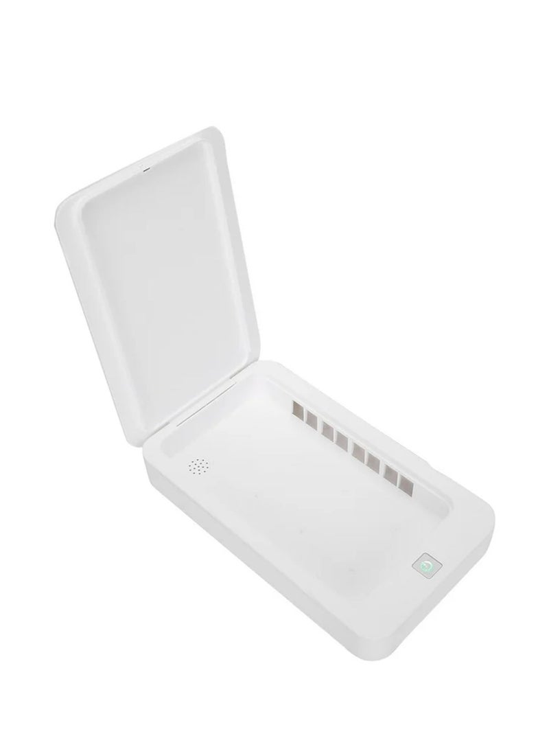 sterilizer UV-C Phone Sanitizer Box Portable – 360° UV Sterilization Case, One-Touch Operation, Kills 99.9% Bacteria & Viruses, For Phones up to 7″, Earbuds & Accessories - Image 5