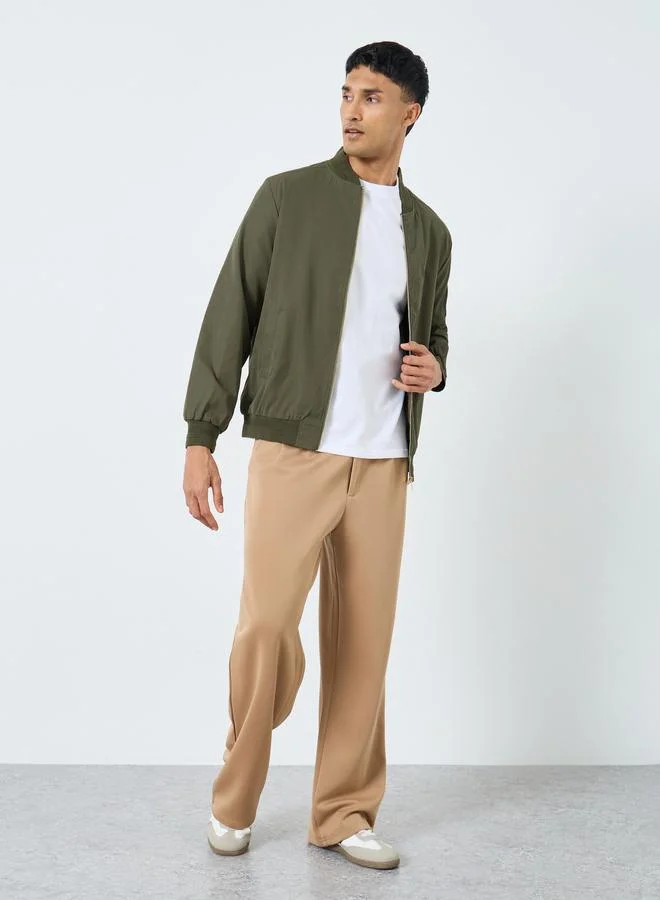 Styli Styli Men Relaxed Fit Bomber Jacket