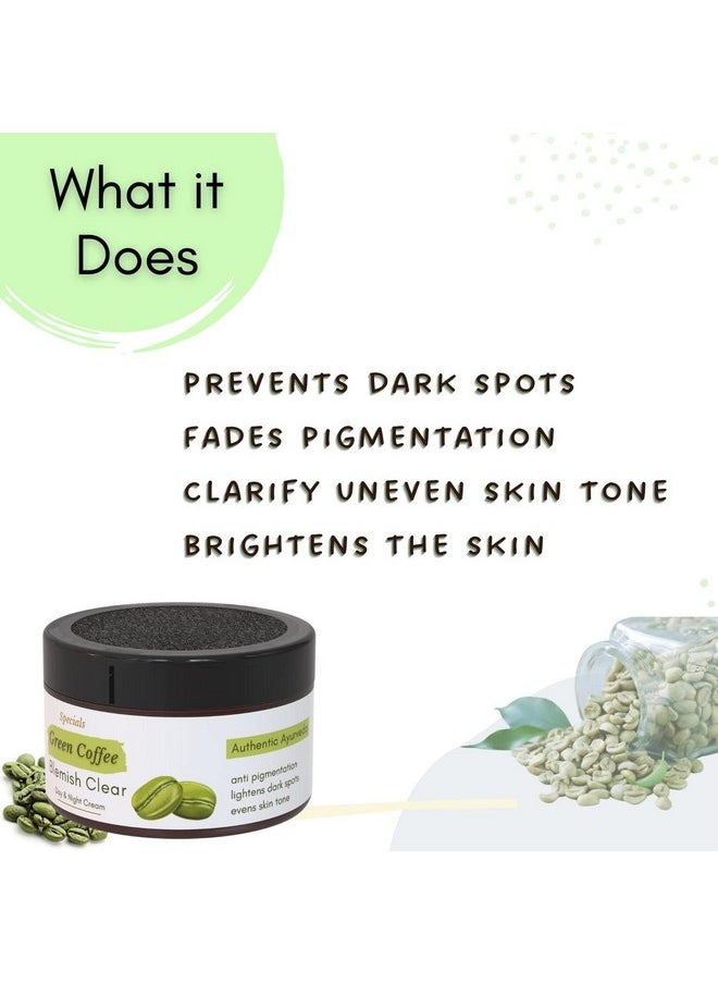 MYSTIQ LIVING - Green Coffee Blemish Clear Cream For Dark Spots On Face | Pigmentation Removal Cream | For Anti Pigmentation With Vitamin C & Niacinamide - Image 1